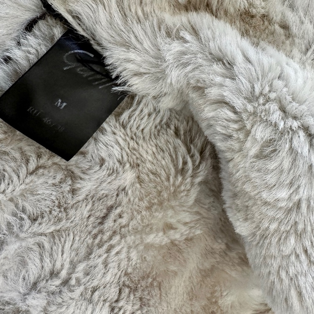 Amazing Dark Brown Fur Leather Short Coat Jacket Winter Spring Fall Vintage - Picture 7 of 7